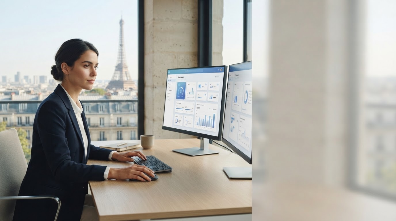 Monétiel IA — interface de tableau de bord montrant une courbe de stabilité du capital